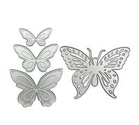 2 Piezas de Mariposa Troquelado, Plantilla de Metal para Álbum de Fotos DIY, Molde de Corte
