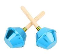 2 Piezas de Martillo de , Instrumento de percusión; Juguete Musical para Preescolar Orff con Carcasa de Aluminio y Mango de Haya; sonajero de Sonido Fuerte para el Desarrollo (Azul)