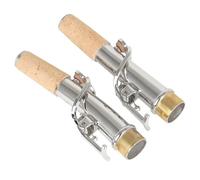 2 piezas de mástil de saxofón soprano, cuello recto, boca curva, diámetro de 16,7 mm, accesorios for instrumentos de viento madera, piezas de alta calidad.