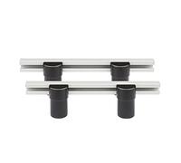 2 piezas de mesa de trabajo para carpintería, placa de posicionamiento de bloque deflector, placa de posicionamiento de aleación de aluminio, abrazadera fija antideslizante, manual, herramientas de