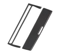 2 Piezas De Moldura Para La Consola Central Del BMW Serie 3 E46 Antiguo 1998-2005, Cubierta De Fibra De Carbono Para La Radio Y El Cenicero