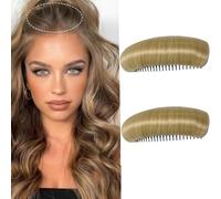 2 piezas de moño invisible para el pelo falso, base para el pelo, almohadilla de pelo esponjosa, base de pelo esponjosa, herramienta de inserción de estilo princesa para mujeres y niñas