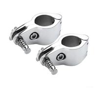 2 piezas de montaje en riel marino con bisagras para parte superior Bimini, bisagra de cubierta de acero inoxidable de grado marino 316, extremo de ojo deslizante para toldo de barco y yate, tamaño 22