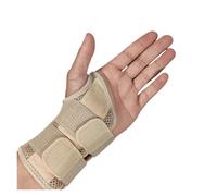 2 Piezas de muñequera for túnel carpiano for Mujeres y Hombres, férula for muñeca for Soporte Mano Alivio del Dolor Artritis por tendinitis(Beige-Left,S/M)