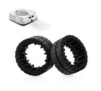 2 piezas de neumáticos de goma de repuesto antideslizantes resistentes al desgaste para iRobot Braava Jet M6 Robot Aspirador Neumáticos Accesorios de piel