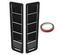 2 piezas de panel de entrada de aire de capó ampliamente utilizado, moldura del capó, rejilla de ventilación, cubierta de ventilación de enfriamiento, decoración del exterior del coche con cinta de do