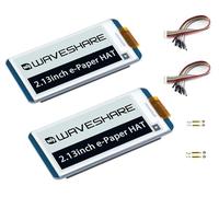 2 piezas de pantalla de tinta electrónica de 2.13 pulgadas, versión V4, papel electrónico de dos colores negro/blanco de 250 x 122 píxeles para Raspberry Pi 5/4B/3B+/3B/2B/Zero W/WH/Zero 2 W/Jetson