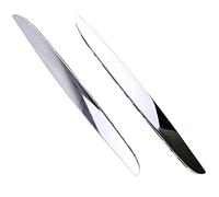 2 piezas de parachoques delantero de ABS cromado por encima de la rejilla del riñón, cubierta de capó 51137117242 para Serie 3 E90 E91 2006-2008