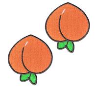 2 piezas de parche bordado de melocotón parches desmontables divertidos de nailon táctico bandera militar parche apliques para ropa, gorra de béisbol, bolsos, chaqueta, mochilas, chaleco al aire libre