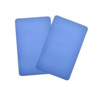 2 Piezas de Parche de Reparación de Botes Inflables de Plástico de 7,8 x 4,7 Pulgadas, Parche de Revestimiento de Piscina Cortado a Medida, Kit de Reparación de Parches de Piscina Cuadrados (Blue)
