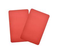 2 Piezas de Parche de Reparación de Botes Inflables de Plástico de 7,8 x 4,7 Pulgadas, Parche de Revestimiento de Piscina Cortado a Medida, Kit de Reparación de Parches de Piscina Cuadrados (Rojo)