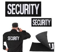 2 Piezas de Parches de Seguridad Bordados, Parches para Coser de Gran Tamaño Insignia de Seguridad Parches de Seguridad para Planchar para Chalecos Chaquetas Camisas y Mochilas al Aire Libre
