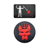 2 piezas de parches decorativos para entusiastas militares, parche para el brazo «SEAL Team/DEVGRU», insignias para la mochila (As shown,4)