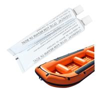 2 piezas de pegamento para reparación de PVC, 30 ml, 5, 3 x 1, 4 pulgadas, adhesivo envuelto en aluminio, pegamento de reparación de repuesto portátil para kayak, barco inflable, barco de goma, anill