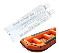 2 piezas de pegamento para reparación de PVC 30 ml 5.3x1.4 Adhesivo envuelto envuelto de aluminio Glue de reparación de reemplazo portátil para kayak, bote inflable, bote de goma, anillo de natac