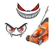 2 Piezas de Pegatinas Casco Moto Reflectante, LINTRA Pegatinas para Moto de Plástico, Decoración del Robot Cortacésped, para Cortacéspedes, Motocicletas y Cascos