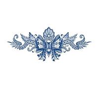 2 Piezas De Pegatinas Impermeables Para Tatuajes De Hierbas En El Pecho Para Hombres Y Mujeres Que Son Duraderastatuaje Temporal Calcomanía De Tatuaje Tatuaje Falso