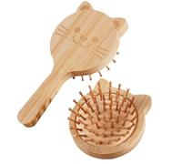 2 Piezas De Peine De Cojín De Aire En Forma De Gato, Marco De Esquí De Cuidado Del Cabello, Peine De Masaje Creativo, Cabello Antiestático Suave, Universal Para Hombres Y Mujeres.