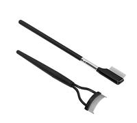 2 Piezas de Peine de Pestañas Acero Inoxidable con Dientes Plegables y Largo para la Separación y la Preparación Pestañas sin Esfuerzo - Herramienta Maquillaje Práctica