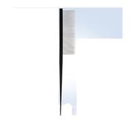 2 piezas de peine divisor for mascotas, suministros de peine trenzado for pelo de gato y perro de esteticista, peine de cola puntiaguda(Black)