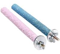 2 piezas de perca para pájaros, accesorios de madera para jaula de loro, superficie lijada, palos de garra para periquitos y pinzones