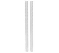 2 piezas de perfil de extrusión de aluminio en forma de L, accesorios de robot de 34 agujeros, 12 x 12 mm, material de marco ligero y duradero para aplicaciones robóticas, 280 mm de longitud y 4 mm de