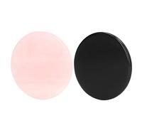 2 Piezas de Piedra de Raspado de Masaje de Raspado, Diseño Redondo de Piedra Natural Tabla de Raspado de Piedra de Gua Sha Tabla de Masaje de Raspado para la Cara de la Barbilla, el Cuello Y la Espald