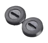 2 piezas de plástico negro de carbono cepillo titular tapa para amoladora angular taladro eléctrico herramienta rotativa accesorios motor cubierta de repuesto 13-22 mm (14 mm)