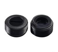 2 piezas de plástico negro de carbono cepillo titular tapa para amoladora angular taladro eléctrico herramienta rotativa accesorios motor cubierta de repuesto 13-22 mm (15 mm)