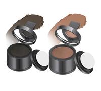 2 piezas de polvo de retoque de raíces a prueba de viento y sudor para mujeres y corrector natural de pérdida de cabello Wen a prueba de manchas para adelgazar, voluminizador de cabello negro mar