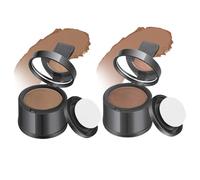2 piezas de polvo de retoque de raíz a prueba de viento y sudor polvo de rayita para mujeres y Wen corrector natural de pérdida de cabello a prueba de manchas para adelgazar café raíz de café claro