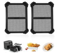 2 piezas de protección contra salpicaduras para Ninja Foodi Max Dual Zone AF400EU y AF451EU, protección contra salpicaduras de silicona para accesorios de freidora de aire caliente ninja, accesorios