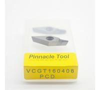 2 piezas de puntas de carburo CNC, herramienta de torneado de torno cortador de cuchillas, inserto de torneado PCD CBN, herramientas de fresado indexables para semifinación de acero, VCMT16041103