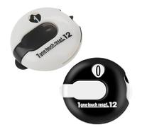 2 Piezas De Puntuación De Puntaje De Golf | Contador De Clicker De Tiro De Golf Portátil | Marcador De Archivo Adjunto Simple, Puntaje De hasta 12 Tiros para Deportes Al Aire Libre, Golf, Bolos.