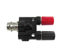 2 piezas de Q9 BNC hembra del enchufe de gato o dos doble banana Jack adaptador de conector de RF