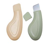 2 Piezas De Rasguños De La Cara Con Pala De Cabeza Negra, Cárjano Creativo De Joyería De Piel, Trozos De Metal Hechos De Acero Inoxidable, Limpieza Y Herramientas De Belleza