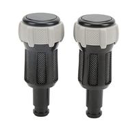 2 piezas de reemplazo de aleación de la perilla de ajuste de la caja de la caja del asiento para 5 LR5 17-19 (Cubierta de goma gris)