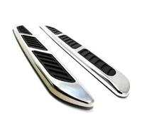2 Piezas De Rejillas De Ventilación Laterales Para Coche Con Diseño De Branquias De Tiburón, Compatibles Con Modelos Fiat 500, Adhesivo Universal Para Rejilla De Ventilación De Flujo De Aire Del Coche