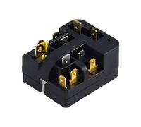 2 Piezas de Relé de Arranque PTC para Refrigerador, Terminales de 3 Pines, Compresor, Protector Térmico de Sobrecarga