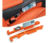 2 Piezas de Relleno para el Espacio Entre los Asientos del Coche KIA Rio Forte Optima Sportage Forte Soul Cerato Magentis, (Normal/Naranja)