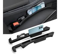 2 Piezas de Relleno para el Espacio Entre los Asientos del Coche KIA Rio Forte Optima Sportage Forte Soul Cerato Magentis, (Normal/Negro)