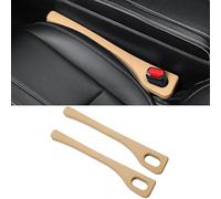 2 Piezas de Relleno para Huecos de Asientos de Coche para Opel Olympia Ascona Calibra Vectra Zafira, Tiras Laterales Impermeables Que evitan Que se caigan Objetos, Negro (Beige).