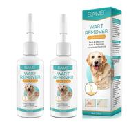 2 piezas de removedor de verrugas para perros - Eliminador de verrugas para todo tipo de perros y perros pequeños, medianos y grandes, cada botella de 20 ml, removedor de verrugas fuerte para perros,