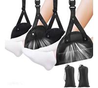 2 piezas de reposapiés para avión,Reposapiés de avión,Accesorios de Viaje,Reposapies Oficina,Accesorios de Viaje, Regulables en Altura, Cómodos y Prácticos, Ideales para Viajes Largos