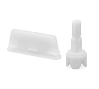 2 piezas de repuesto compatibles con Brezza FRP0046 Formula Pro Advanced, vástago de eje y raspador de silicona (se fija a la cubierta de bloqueo)