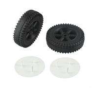 2 piezas de repuesto de ruedas de parrilla de barbacoa de 6 pulgadas, rodillos de plástico compatibles con parrillas de gas Charbroil, diámetro exterior de 152 mm para un rodamiento suave (cubierta de