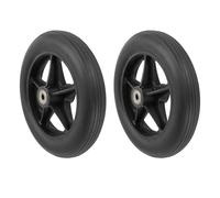 2 Piezas de Repuesto de Ruedas para Sillas de Ruedas de 8 Pulgadas, Piezas de Repuesto para Sillas de Ruedas con Neumáticos Sólidos de PU Antideslizantes, Ruedas de Repuesto para