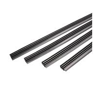 2 piezas de repuesto de tira de goma for limpiaparabrisas sin marco universal for automóvil de 6 mm, 12, 14, 15, 16, 17, 18, 19, 20, 21, 22, 24, 26, 27, 28, 30 y 32 pulgadas(2pcs 21 inch 525mm)