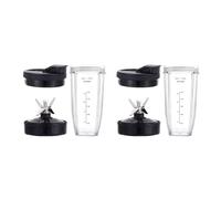 2 Piezas De Repuesto for Licuadora, Cuchilla Extractora De 7 Aletas De Taza De 24 Oz, Compatible Con Nutri Ninja, Auto IQ BN801 SS101 BL480-30