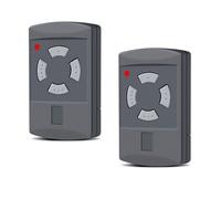 2 piezas de repuesto para abridor de puerta de garaje Hörmann 40,685 MHz, 4 canales, compatible con HS2-40, HS4-40, HSE2-40, HSE4-40, HSM2-40, HSM4-40, botón gris